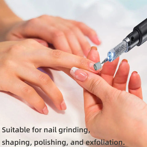 Using 100 Pcs 240 Grit White Sanding Bands For Nail Drill Bit 0.31 In Diameter Extreme Fine Grit Sanding Belts on nails