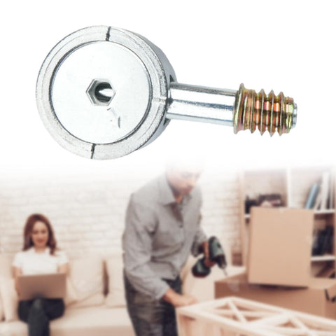 Heavy Duty No Tools Needed Furniture Fastening Fittings For Beds And Tables, Easy Assembly Cam Lock Connectors shown in use