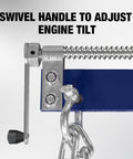 Beefy Steel Engine Leveler With Adjustable Handle, Three Position, Three Quarter Ton Capacity (1,500 Lb), Swivel Handle Detail