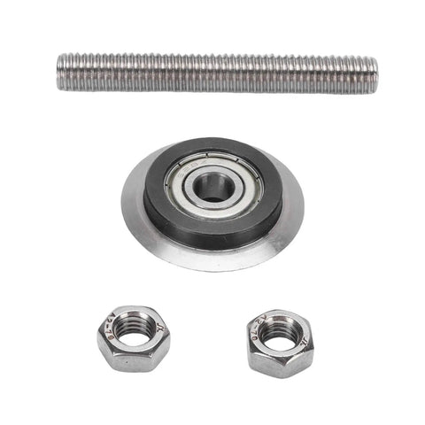 Haofy Heat Treated Steel Replacement Blade For Electric Wire Stripping Machine showing blade, screw, and two nuts for assembly.
