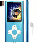 Blue Ultra Slim 1.8 Inch MP3 Player With 16GB Micro SD Card and earphones