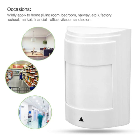 Wired Dual PIR Motion Sensor With 12V High Decibel Infrared Alarm For Top Notch Home Security Setup To Keep Your Spot Locked Down Tight Through Bedrooms And Living Rooms