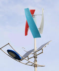 100W Vertical Axis Wind Turbine With Smart Controller And Permanent Magnet Generator Low Noise Helical Windmill For Home Use