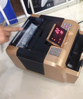Fast Track Bill Counter With Snappy UV And Magnetic Fake Detection Slick Anti Counterfeit Alarm Heavy Duty Money Machine For Us Currency And Global Cash Big Wide Viewing Screen showing display and operation.