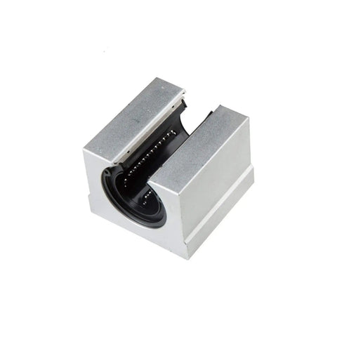 Close-up of an SBR20UU bearing block used in Rock Solid CNC Linear Guide Rail Kit 950mm With SBR20 SBR16 SBR12 Rails
