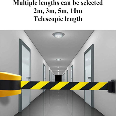 Super Slick Magnetic Retractable Barrier For Crowd Control Wall Mount With Smooth Slow Retract Belt Adjusts To 5 Meters Perfect For Retail Or Event Spaces Rock Solid Magnet Grip Holds Your Guests Tight Without Any Snapback