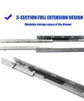 Six Pairs Of Fifteen Inch Soft Close Undermount Drawer Slides Full Extension Concealed Rails