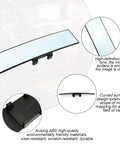 12 Inch Panoramic Rear View Mirror For Cars And SUVs Clip On Interior Mirror with Wide Viewing Range and HD Glass
