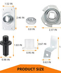 Dryer Drum Bearing Replacement Kit For GE Hotpoint Dryers Includes Drive Belt WE12M29 Bearing Slide WE1M333 product parts size