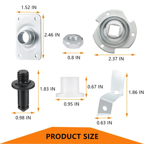 Dryer Drum Bearing Replacement Kit For GE Hotpoint Dryers Includes Drive Belt WE12M29 Bearing Slide WE1M333 product parts size