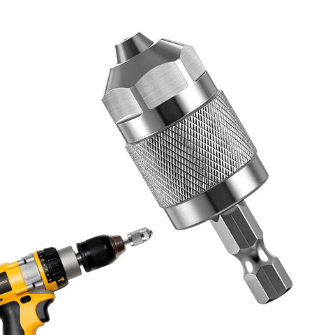 Hex Quick Change Drill Chuck With 3 Jaw Grip Hardened Steel Build Quick Lock Shank near power drill