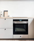 Modern kitchen with 25 Pack Matte Black 1-3/16 Inch Square Cabinet Knobs For Cabinets And Drawers Solid Drawer Pulls