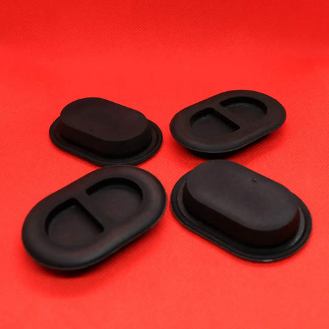 Floor Pan Drain Plug Kit For Jeep Wrangler JK JL 2014 To 2025 And Gladiator JT 2020 To 2025 4 Piece Set on red background