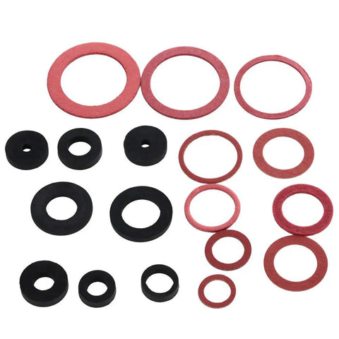 141Piece NBR Tap Seal Washer Plumbing Gasket Assortment Kit With Handy Organizer Box Including Gasket Retaining Rings