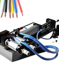 Get this Top-Tier Pneumatic Wire Stripper Machine For Precise Inner And Outer Cable Stripping showing dual-action cylinder design.