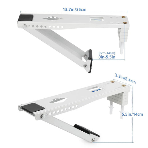 Beefy Window AC Bracket For 5000 To 12000 BTU Units, Holds Up To 85 Lbs, Fits Most Window Sills, Easy Install, steel construction details