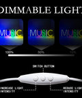 Music Neon Sign LED Wall Light Neon Letters For Bedroom Game Room Bar Club Party Decor Colorful Mood Lighting dimming options