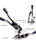 Hella Secure Manual Strapping Tool For Sealing Boxes And Cartons, 3 In 1 Handheld Plastic Steel Baler, quick pull tensioner with metal pliers.