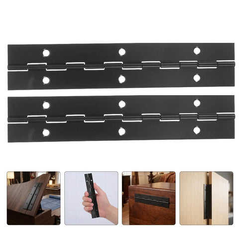 4 Pack 6 Inch Stainless Steel Piano Hinges For Tool Boxes And Wooden Chests Heavy Duty Continuous Folding Hinges With Holes