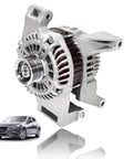12V 100A High Output Alternator For 2010 2011 2012 2013 Mazda 3 2.0L L4 OE Replacement next to car image