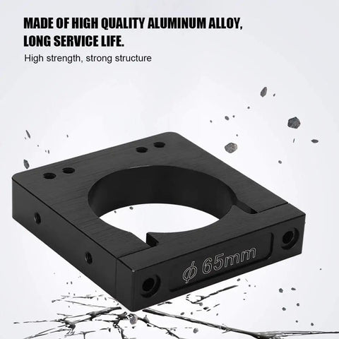 Shaft Spindle Motor Mount Kit For CNC Router And Engraving Machines 65mm Clamp Aluminum Oxide Durable Beefed Up Bracket