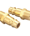 Pro High Flow Air Coupler and Plug Kit, Fourteen Piece V Style Set, One Quarter Inch NPT, Solid Brass Quick Connect Fittings image