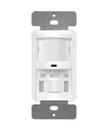 Front view of white Motion Sensor Switch With PIR Detection No Neutral Needed Occupancy And Vacancy Modes 150W Dimmable LED.