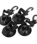 Heavy Duty Cup Hooks 4 Pack With Suction Anchors For Camping And Outdoor Travel, TPU Anchor Straps For Car Awnings