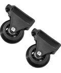 Make Moving Gear A Breeze With These Two Heavy Duty Retractable Ladder Wheels Featuring Swivel Caster Castors For Snappy Easy Roll Smooth Stair Handling Workshop Kit, black rubber casters.
