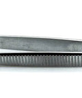 16cm Stainless Steel Foil Cotton Tweezer And Dressing Pliers Set 2 Piece With Serrated Beak For Dental Procedures And Diagnostics Pro Grade Dental Forceps Kit For Clinic Use High Precision Instruments, angled view
