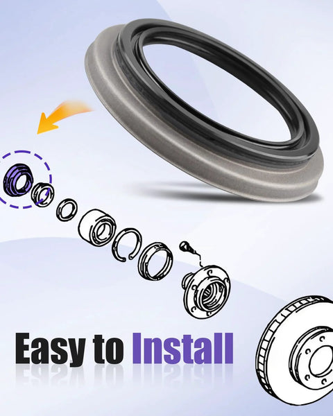 Front Wheel Hub Oil Seal Replacement For Toyota 4Runner Tacoma Tundra Sequoia With 90316 69001 Bearing Seal Kit 1995-2007