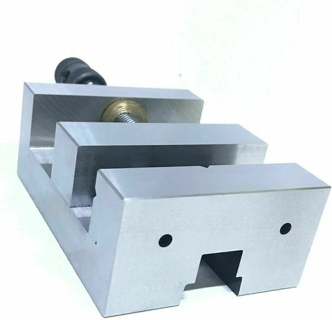 Self Centering 88mm Vise For Lathe And Vertical Milling Slides Heavy Duty Steel Clamp For Quick Job Setup 3-1/32 Inch