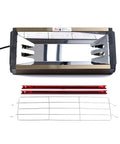 Shop Grade Workhorse 2KW Handheld Infrared Paint Dryer with reflector and attachments for quick primer drying.