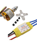 A2212 1000Kv Brushless Motor With 30A ESC For Multicopter 450 X525 Quad Copter High Efficiency And Smooth Throttle