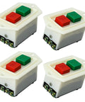 Heavy Duty Push Button Switch 380V With Lockable Transparent Cover Flush Mount For Machinery And Power Tool Control Panels Built For Tough Jobs, Industrial Grade, Easy Maintenance Access, Secure Lockout, red green ON/OFF buttons