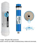 Reverse Osmosis Water Filtration System Replacement Filter Kit For RO 100G A 5 Stage DIY Friendly 1 Year Supply 8 Pack RO membrane