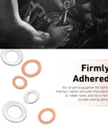 Go To Oil Drain Plug Crush Washer Set For M10 M12 M14 M16 M18 Universal with copper and aluminum gaskets shown