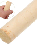 Close-up of wooden handle showing anti-slip grip on Long Handled Weeding Sickle With Wooden Handle Multipurpose Manual Garden Tool.