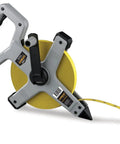 Open Reel Steel Tape Measure 200 Feet Long Half Inch Blade Nylon Coated with ABS Frame and Rubber Grip