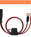 Two Pack Heavy Duty Battery Harness Compatible With Smart Chargers Featuring M10 Three Eighth Inch Terminal Connectors, 16AWG cable.
