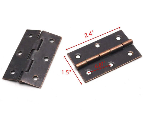 Top Shelf Copper Cabinet Hinges For Doors And Furniture With Complete Screw Set Smooth Glide Zero Hassle Kickass Build Quality Perfect Fit Every Time Pack Of Twelve, dimensions 2.4x1.5 inches.