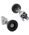 Kickass Heavy Duty Adjustable Leg Mounts For 3030 T Slot Aluminum Extrusions, featuring silver hardware and thick nylon pads.