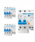 Heavy Duty Dual Protection Circuit Breaker With Integrated Overload And Short Circuit Safety Switch For Home And Workshop Panels, 2P frame design.