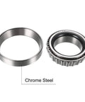 Tapered Roller Bearing Cone and Bushing Kit for Single Row Bearings L68149 L68110 1.3775 in hole, chrome steel material