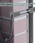 Jiawu Cable Routing Kit With 10pcs Silicone Wall Grommets For Series Wires, Durable Antenna Guard And Wire Organizer In Grey That Keeps Your Setup Neat And Protected From Wear And Tear Like A Boss. Grey silicone wall grommets routing cable through siding for Starlink setup