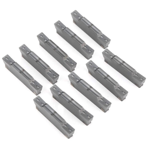 10-piece indexable carbide lathe turning inserts in a row, solid carbide cutting tool set for metal turning, high-precision inserts for LDA toolholders