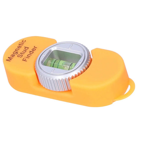 Jauarta Stud Finder with Builtin Level Gauge, Compact Design (Orange) showing magnetic detection and built-in level.