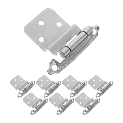 8 Pack Inset Concealed Self Closing Cabinet Hinges No Slam With Soft Close Dampers Flush Mount Adjustable Three Direction Alignment