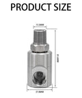 One Half Inch NPT Hose Reel Swivel With Grease Zerk Rugged Beefy High Pressure Joint For Home And Industrial Hose Reels Built Tough To Take A Beating In Harsh Environments With Smooth 360 Degree Rotation, steel swivel, 13.5mm thread size