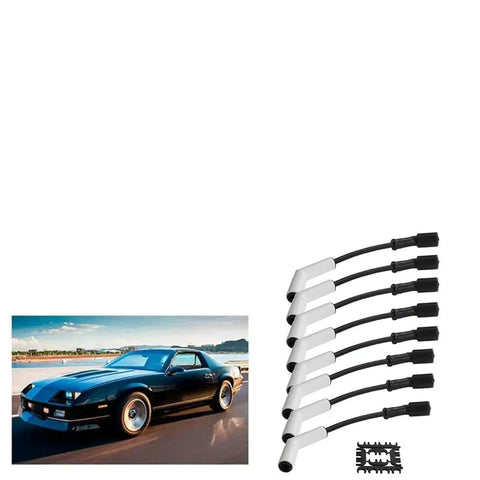 Upgrade Your GM LS Or LT Engine With This 8-Piece Extreme Spark Plug Wire Sleeve Set For A Snappy Idle And Raw Power Under Hood When Tearing Up The Drag Strip, 8 silicone sleeves